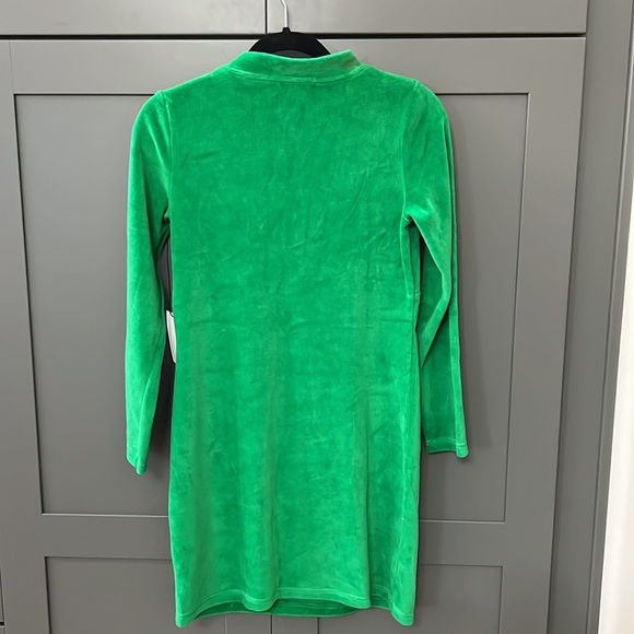 Revolve NWT{Callahan}Sz S Green Willa Mini Dress w/Long Sleeves &Bust Cutout - Picture 5 of 7